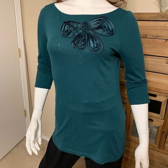 Ann Taylor LOFT Hunter green T-shirt - Picture 5 of 12